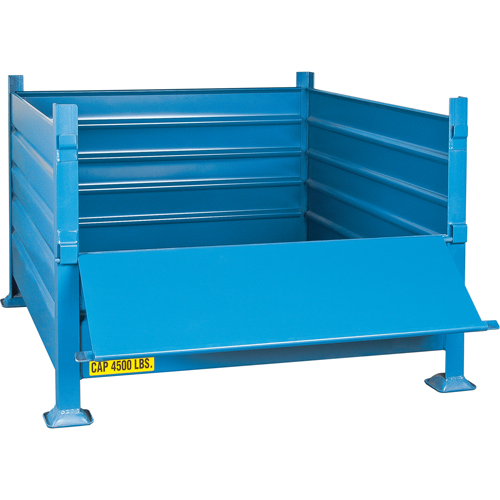 Bulk Stacking Containers, 30" H x 40.5" W x 48.5" D, 4500 lbs. Capacity Equipex