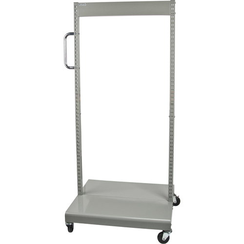 Servante mobile de bacs &agrave; plateaux inclinables - chariot seulement, &agrave; deux c&ocirc;t&eacute;s, 26-1/4" la x 22" p x 57-1/2" h Equipex