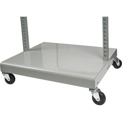 Servante mobile de bacs &agrave; plateaux inclinables - chariot seulement, &agrave; deux c&ocirc;t&eacute;s, 26-1/4" la x 22" p x 57-1/2" h Equipex