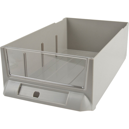 Tiroir de rechange pour armoires de pi&egrave;ces KPC-200, Plastique, 5-3/8" la x 9-13/16" p, 3-3/10" h, Gris Equipex