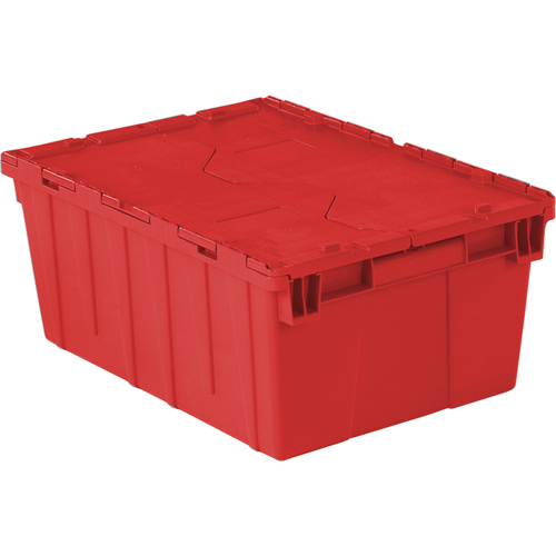 Flipak&reg; Polyethylene Plastic (PE) Distribution Containers, 21.9" x 15.2" x 9.3", Red Equipex