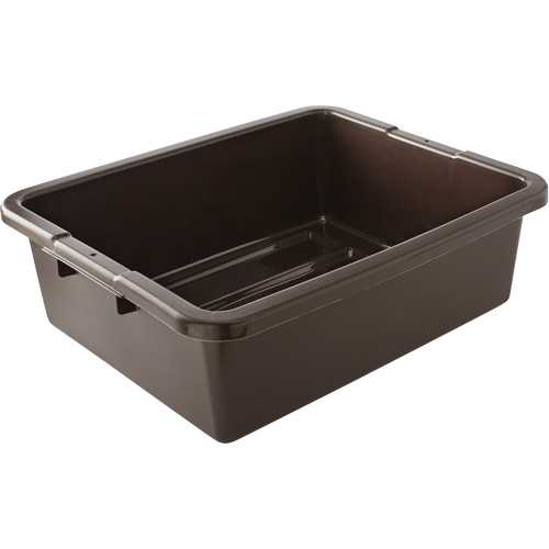 Contenant utilitaire sans compartiments, 7" ha x 21,5" p x 17" lo, Plastique, Brun Equipex