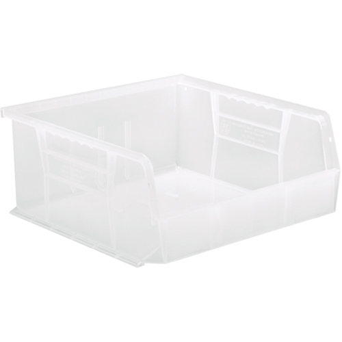 Bac transparent ultra empilable & suspendable, 11" la, 5" h x 10-7/8" p, Transparent Equipex