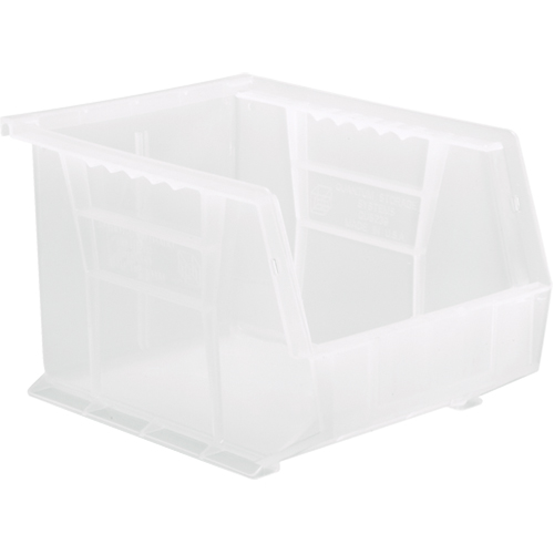 Clear-View Ultra Stack & Hang Bin, 8-1/4" W x 7" H x 10-3/4" D, Clear Equipex