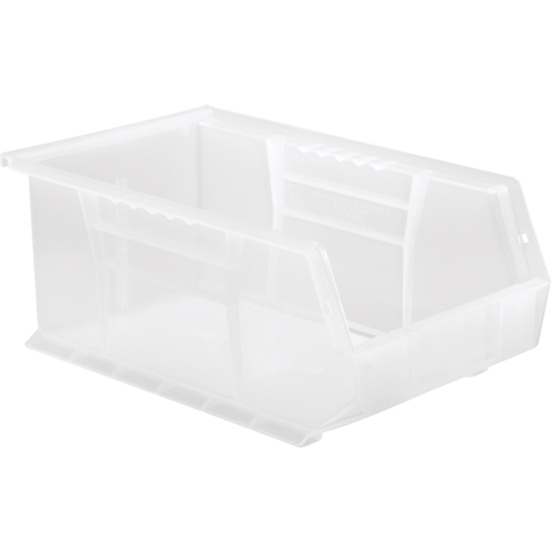 Bac transparent ultra empilable & suspendable, 8-1/4" la, 6" h x 13-5/8" p, Transparent Equipex