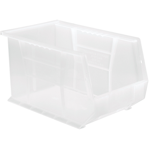Clear-View Ultra Stack & Hang Bin, 8-1/4" W x 8" H x 13-5/8" D, Clear Equipex