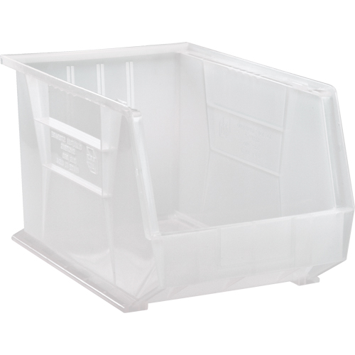 Bac transparent ultra empilable & suspendable, 11" la, 10" h x 18" p, Transparent Equipex