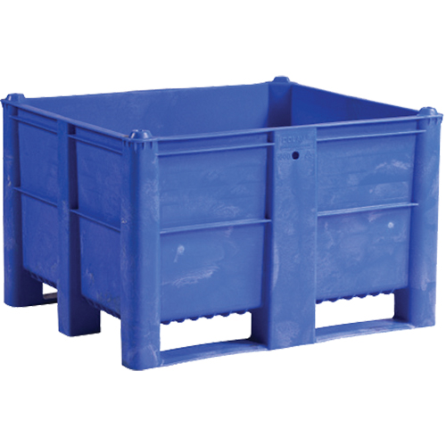 Conteneur pour palettes, 40"/47,25" p x 48"/39,4" la x 29"/29,1" h, Capacit&eacute; 1543 lb/2650 lb, Bleu Equipex