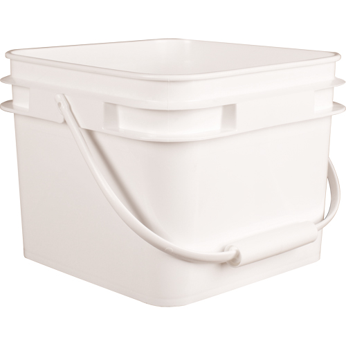 Square Pail, Plastic, 2.1 gal. Equipex