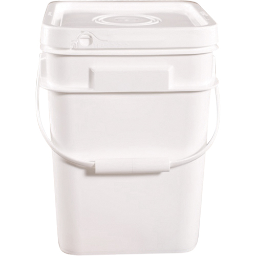 Seau carr&eacute;, Plastique, 4 gal. Equipex