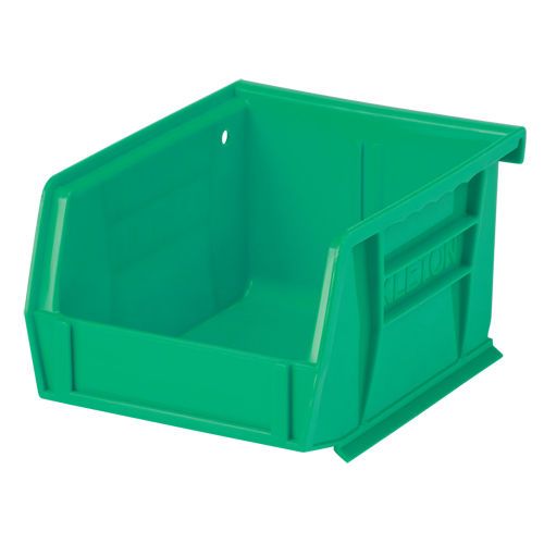 Stack & Hang Bin, 4-1/8" W x 3" H x 5-3/8" D, Green Equipex