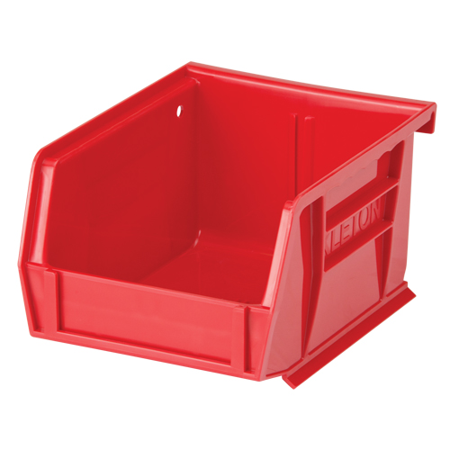 Stack & Hang Bin, 4-1/8" W x 3" H x 5-3/8" D, Red Equipex