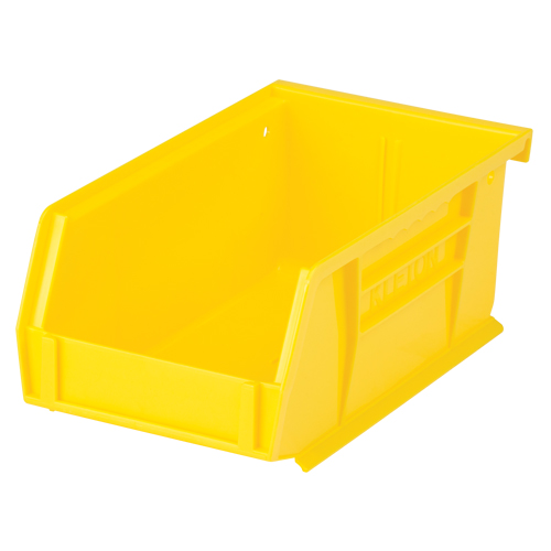 Bac empilable & &agrave; suspendre, 4-1/8" la, 3" h x 7-3/8" p, Jaune Equipex