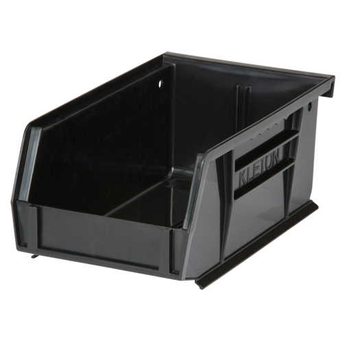 Bac empilable & &agrave; suspendre, 4-1/8" la, 3" h x 7-3/8" p, Noir Equipex