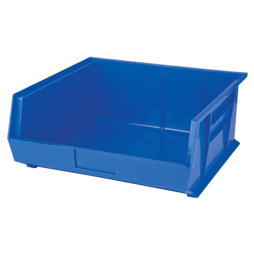 Stack & Hang Bin, 16-1/2" W x 7" H x 14-3/4" D, Blue Equipex