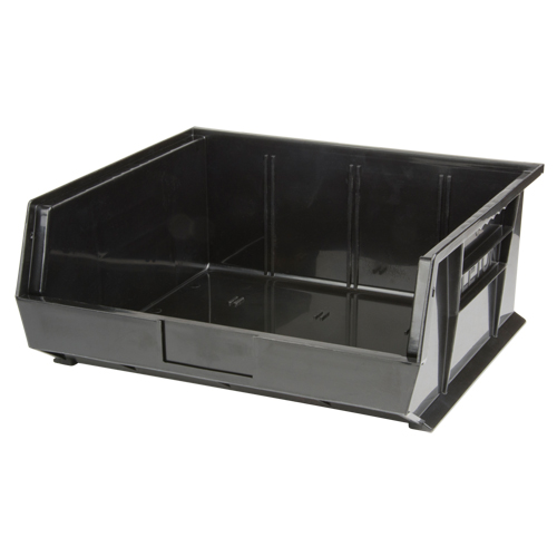 Stack & Hang Bin, 16-1/2" W x 7" H x 14-3/4" D, Black Equipex