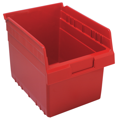 Bacs pour &eacute;tag&egrave;re Store-Max, 8-3/8" la x 8" H x 11-5/8" p, Rouge, Capacit&eacute; 44 lb Equipex