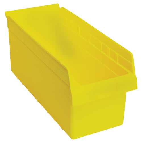 Bacs pour &eacute;tag&egrave;re Store-Max, 8-3/8" la x 8" H x 17-7/8" p, Jaune, Capacit&eacute; 56 lb Equipex