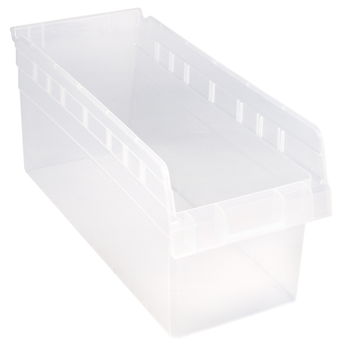 Bacs pour &eacute;tag&egrave;re Store-Max, 8-3/8" la x 8" H x 17-7/8" p, Transparent, Capacit&eacute; 56 lb Equipex