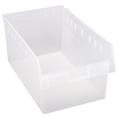Bacs pour &eacute;tag&egrave;re Store-Max, 11-1/8" la x 8" H x 17-7/8" p, Transparent, Capacit&eacute; 56 lb Equipex