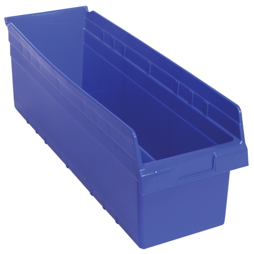 Bacs pour &eacute;tag&egrave;re Store-Max, 8-3/8" la x 8" H x 23-5/8" p, Bleu, Capacit&eacute; 68 lb Equipex