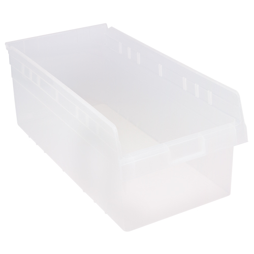 Bacs pour &eacute;tag&egrave;re Store-Max, 11-1/8" la x 8" H x 23-5/8" p, Transparent, Capacit&eacute; 68 lb Equipex