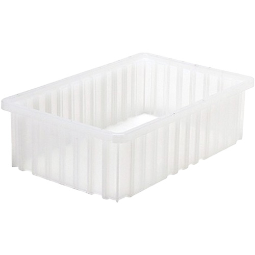 Divider Box&reg; Container, Plastic, 16.5" W x 10.875" D x 5" H, Grey Equipex