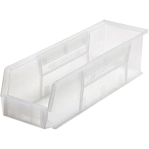 Bacs ultra empilable & suspendable, 17-7/8" la, 5" h x 5-1/2" p, Transparent Equipex