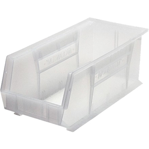 Bacs ultra empilable & suspendable, 8-1/4" la, 7" h x 18" p, Transparent Equipex