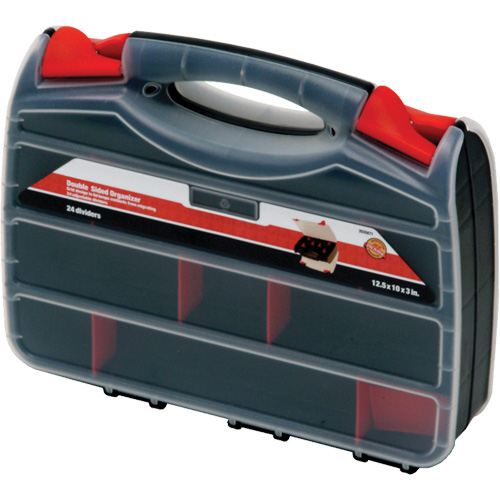 Boîte &agrave; compartiments en plastique, 10,25" la x 12,25" p x 3" h, 32 compartiments Equipex