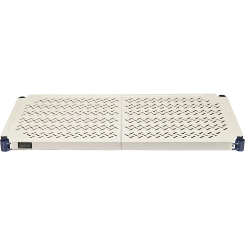 &eacute;tag&egrave;re en fils m&eacute;talliques avec tablettes en plastique, Cadre en fils m&eacute;talliques avec tablettes en plastique, Sans boulons, Capacit&eacute; 600 lb, 30" la x 72" h x 18" p Equipex