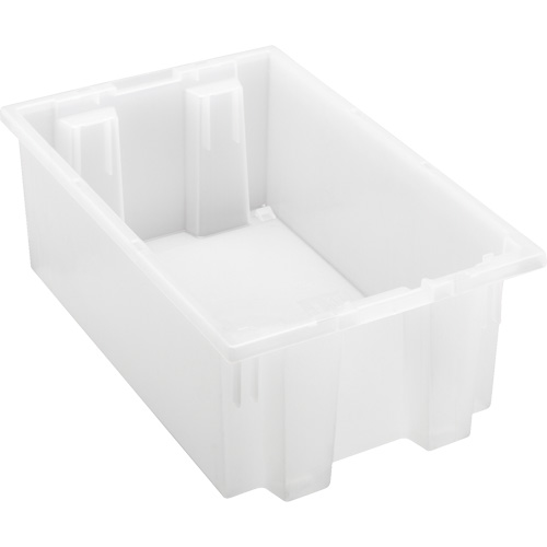 Contenant robuste Stack & Nest, 6" x 11" x 18", Transparent Equipex