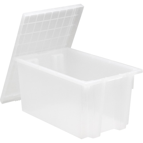 Contenant robuste Stack & Nest, 10" x 15,5" x 19,5", Transparent Equipex