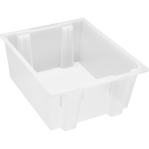 Contenant robuste Stack & Nest, 10" x 19,5" x 23,5", Transparent Equipex