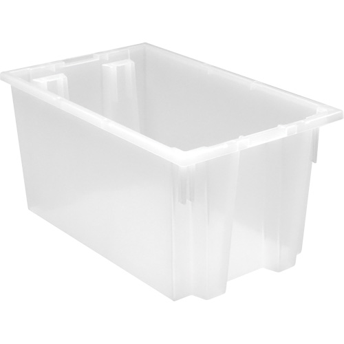 Contenant robuste Stack & Nest, 12" x 19,5" x 23,5", Transparent Equipex