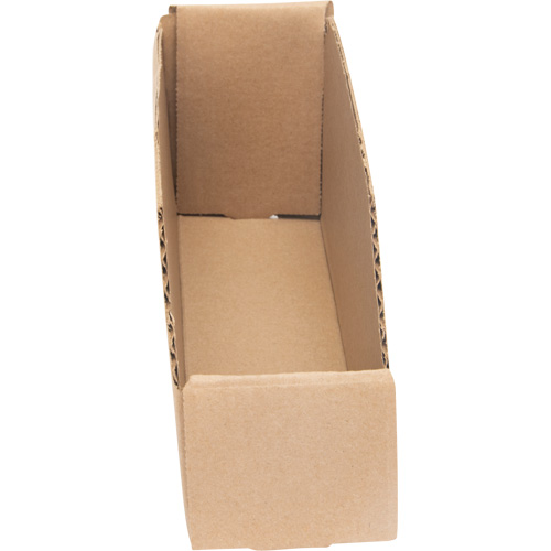 Boîtes profondes en carton ondul&eacute;, 2-7/8" la x 11-1/4" p x 4-1/2" h, Beige Equipex