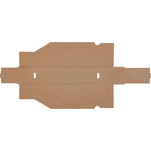 Boîtes profondes en carton ondul&eacute;, 2-7/8" la x 11-1/4" p x 4-1/2" h, Beige Equipex
