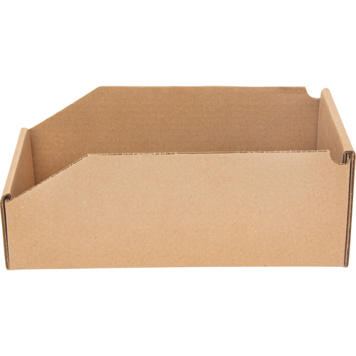 Deep Corrugated Parts Bins, 5-3/4" W x 11-1/4" D x 4-1/2" H, Beige Equipex