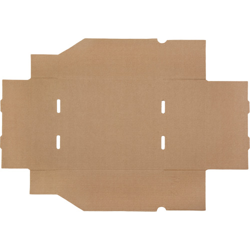 Deep Corrugated Parts Bins, 11-3/4" W x 11-1/4" D x 4-1/2" H, Beige Equipex