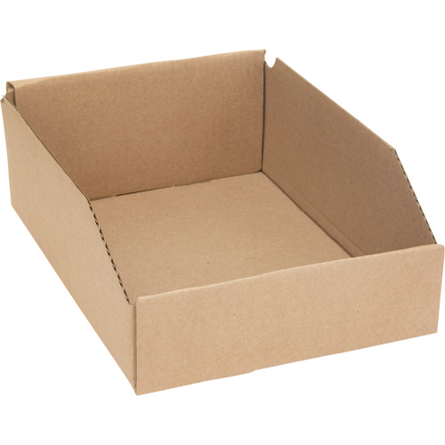 Deep Corrugated Parts Bins, 8-3/4" W x 11-1/4" D x 4-1/2" H, Beige Equipex