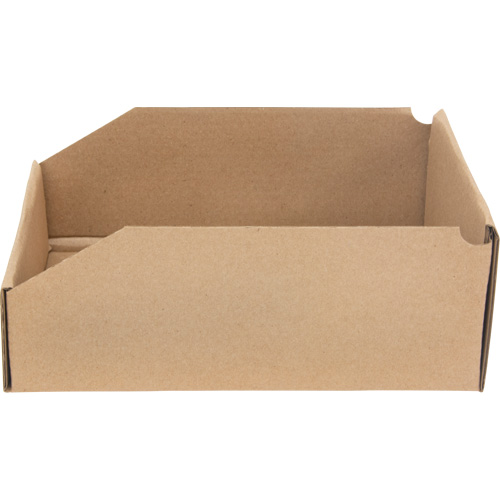 Deep Corrugated Parts Bins, 8-3/4" W x 11-1/4" D x 4-1/2" H, Beige Equipex