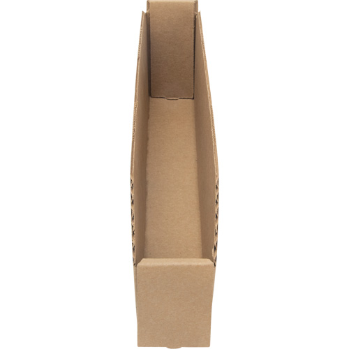 Deep Corrugated Parts Bins, 2-7/8" W x 17-1/4" D x 4-1/2" H, Beige Equipex
