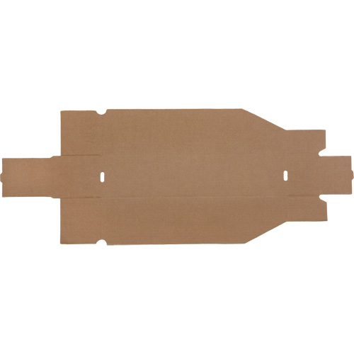 Deep Corrugated Parts Bins, 3-3/4" W x 17-1/4" D x 4-1/2" H, Beige Equipex