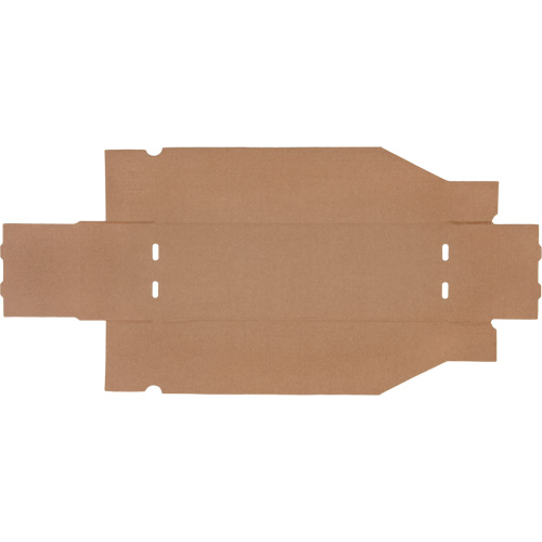 Boîtes profondes en carton ondul&eacute;, 5-3/4" la x 17-1/4" p x 4-1/2" h, Beige Equipex