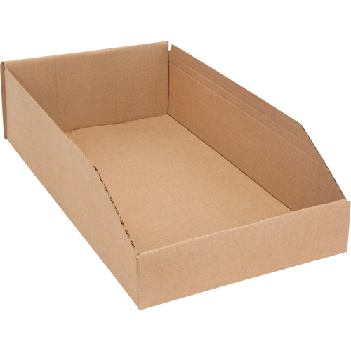 Deep Corrugated Parts Bins, 9-3/4" W x 17-1/4" D x 4-1/2" H, Beige Equipex