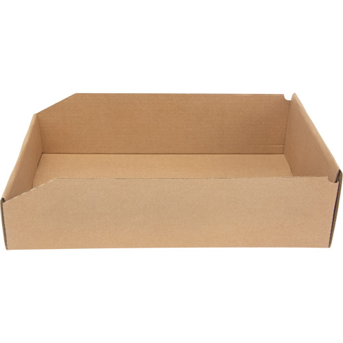 Deep Corrugated Parts Bins, 11-3/4" W x 17-1/4" D x 4-1/2" H, Beige Equipex