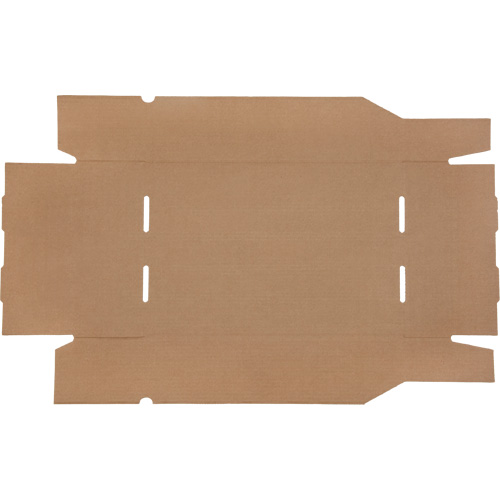 Deep Corrugated Parts Bins, 11-3/4" W x 17-1/4" D x 4-1/2" H, Beige Equipex
