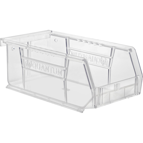 Crystal Clear Ultra Bins, 4-1/8" W x 3" H x 7-3/8" D, Clear Equipex