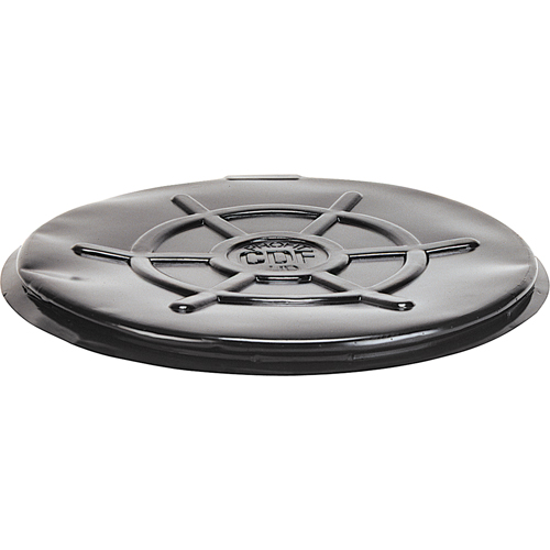 Protective Drum Lids, Closed Top, Fits: 55 US gal (45 imp. gal.), Black Equipex