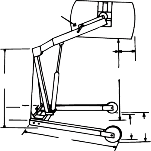 Hydra-Lift Drum Handlers, 55 US gal. (45 Imperial Gal.) Capacity Equipex